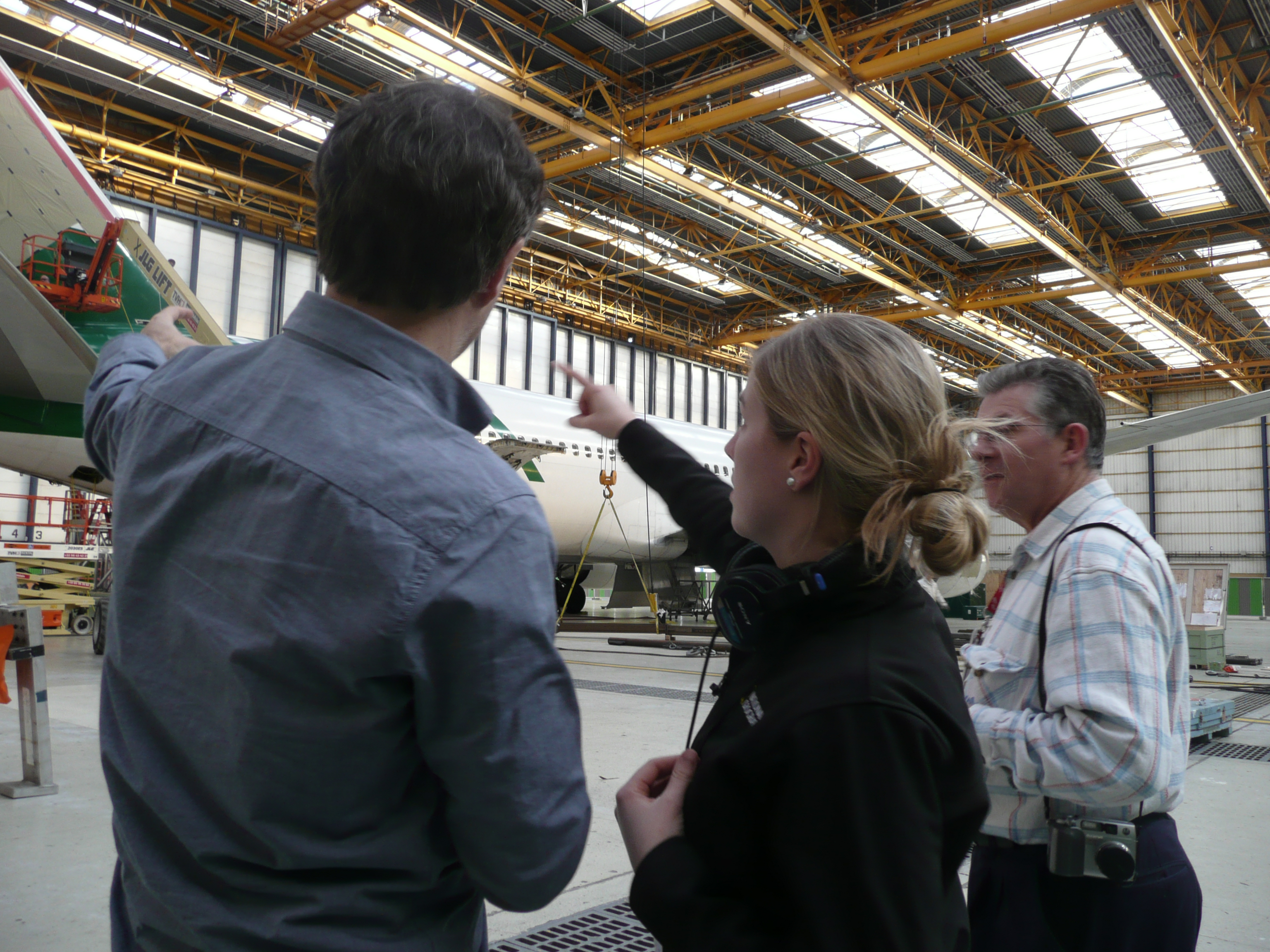 Filming with the Boeing On-Ground team in Paris for Nat Geo